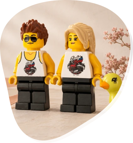 Bricklers rám s LEGO® modelem